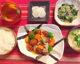 肉団子と野菜の甘酢あんかけ♡作り方5写真