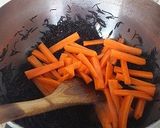 麺つゆで簡単!!筍と人参とひじきの含め煮作り方1写真