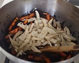 麺つゆで簡単!!筍と人参とひじきの含め煮作り方2写真
