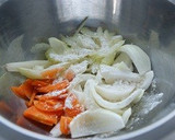 新玉葱のすりおろし添え、春野菜のかき揚げ作り方2写真