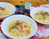 *簡単♪全卵DE☆カルボナーラうどん*作り方4写真