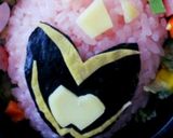 キャラ弁★キョウリュウジャー*ピンク作り方1写真