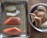 簡単！サーモンと白身魚のホイル焼き♡作り方1写真