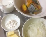 ☆おっ作れる☆カボチャのクリームパスタ作り方1写真