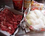 懐かしいケチャップ味ハヤシライス♪作り方1写真