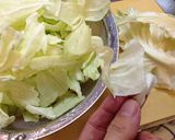 父の味　キャベツと玉子の野菜炒め作り方1写真