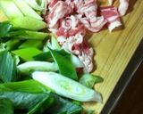 簡単 カリっと豚＆トロリン太葱の旨うま炒作り方1写真