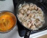 バジル香る鶏肉とスナップエンドウ玉子とじ作り方2写真