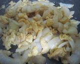 玉ねぎの卵とじウスターソース味作り方5写真