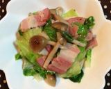 簡単！レタスとベーコンの炒め物♪作り方3写真