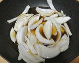 節約&手抜き＾＾新玉ねぎ・きのこ・卵どん作り方3写真