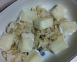 卵がとろ〜っ♡温玉風？！カレー餅ドリア作り方1写真