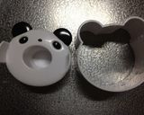 旦那さんにパンダキャラ弁♪作り方1写真