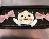 旦那さんにパンダキャラ弁♪作り方3写真