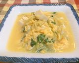 あと1品に☆オクラの新芽と豆腐の卵とじ作り方3写真