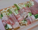 野菜の豚肉巻き 辛子味噌ヨーグルトソース作り方3写真
