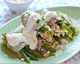 野菜の豚肉巻き 辛子味噌ヨーグルトソース作り方6写真
