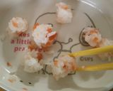 手づかみ離乳食に☆簡単ラップおにぎり作り方4写真