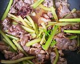 牛肉とセロリの味噌ダレ焼き作り方7写真