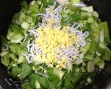 チンゲン菜とじゃこと油あげの炊き込みご飯作り方3写真