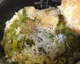 チンゲン菜とじゃこと油あげの炊き込みご飯作り方4写真