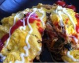 ランチに！ とろ〜りチーズの満腹オムそば作り方7写真