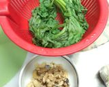 春菊ジェノベーゼ作り方1写真