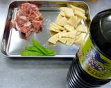 ビミサンと砂糖だけ！たけのこと豚肉の煮物作り方1写真