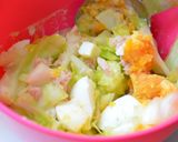 ◆ツナと玉子のヨーグルトチーズ和え♬作り方2写真