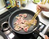 アスパラと豚肉のクコの実薬膳炒め作り方3写真