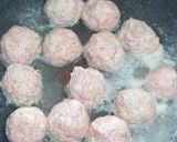春キャベツと豆腐ハンバーグつみれのスープ作り方3写真