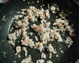挽き肉とサラダ菜の温サラダ♪作り方1写真
