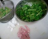 春の野菜☆ベーコンとはんぺんで和えて作り方1写真