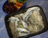 型紙のいらない簡単３Ｄヨッシーキャラ弁作り方1写真