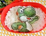 型紙のいらない簡単３Ｄヨッシーキャラ弁作り方13写真