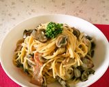 ブラウンマッシュルームのクリームパスタ作り方8写真