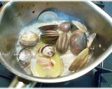 鯛のポワレ。ハマグリソースとイチゴソース作り方9写真