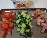 コロコロ野菜とヨーグルトのサラダ作り方1写真