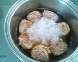 油揚げとひき肉のロール煮作り方6写真