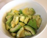 海苔と麺つゆの＊和風アボカドサラダ作り方4写真
