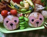 簡単キャラ弁：ダッフィーとシェリーメイ作り方15写真