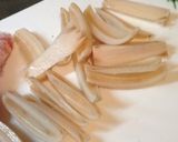 豚肉とれんこんと小松菜のオイスター炒め♬作り方1写真