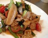 豚肉とれんこんと小松菜のオイスター炒め♬作り方9写真
