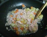 ツナとしめじのカレーリゾット作り方3写真