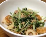 大好き水菜♡とツナの炒めサラダ(^ ^)作り方2写真