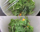 かぼちゃと水菜のごま和え作り方2写真