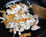わさび菜とほうれん草のチャーハン作り方6写真