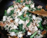 わさび菜とほうれん草のチャーハン作り方9写真