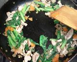 わさび菜とほうれん草のチャーハン作り方8写真