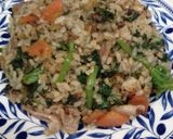 わさび菜とほうれん草のチャーハン作り方11写真